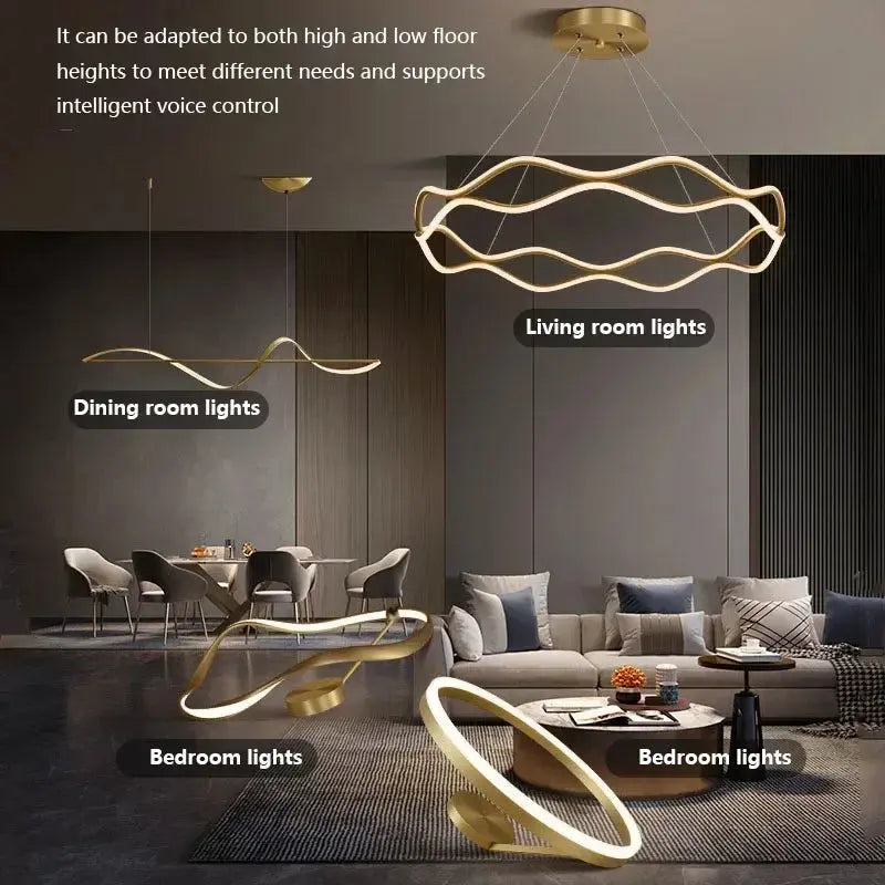Luxury Ring Hanging Lamp — alternate product view 5