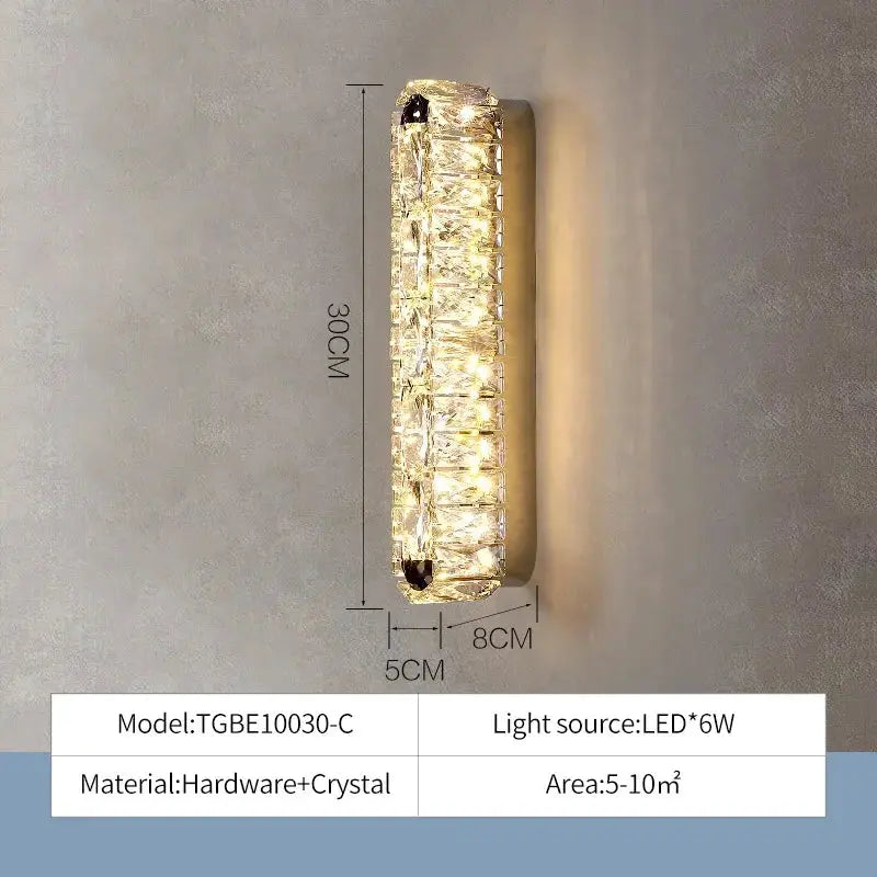 Modern K9 Crystal Wall Light — alternate product view 7