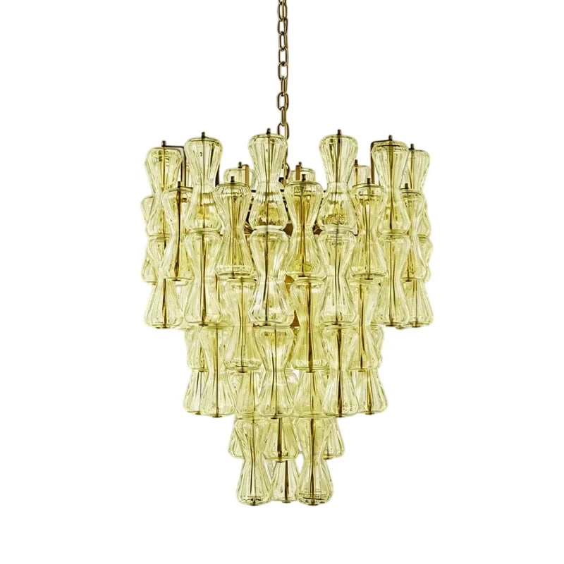 Lustra Murano-inspired Hourglass Glass chandelier, product gallery image 9 of 10