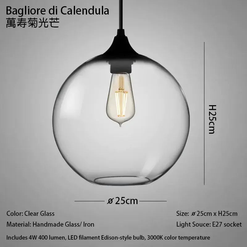 Clear Glass Pendant Light — alternate product view 8