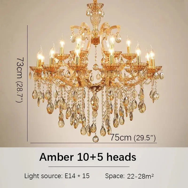 Red Luxury Crystal Chandelier — alternate product view 18