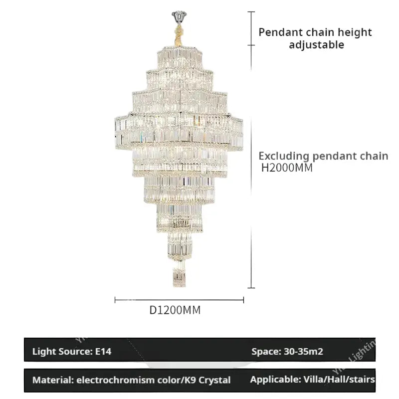 Large Chandelier Duplex Modern Mezzanine Villa — alternate product view 8