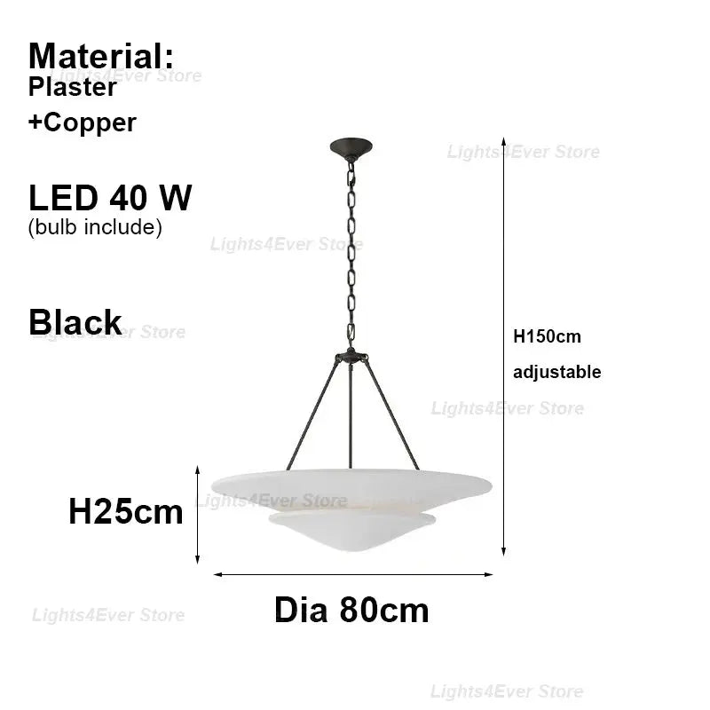 Plaster Shade Chandelier — alternate product view 9