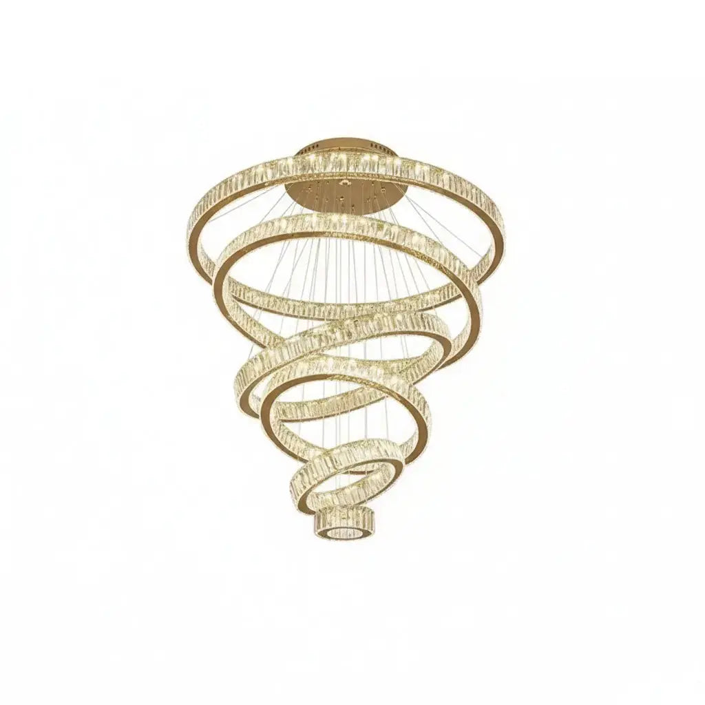 Luxury Modern Ring Crystal Chandelier — alternate product view 1
