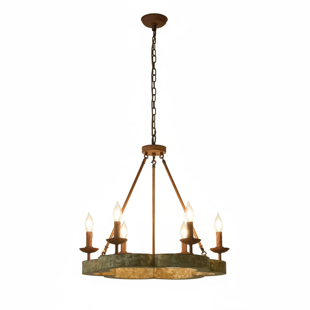 American Countryside Solid Wood Chandelier — alternate product view 1