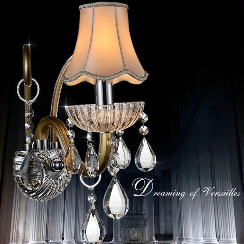 Banquet Hall Hallway Hotel Crystal Wall Lights — alternate product view 2