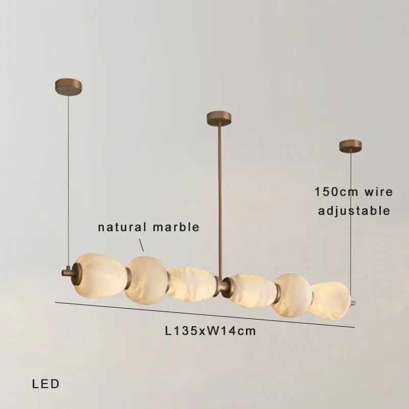 Over Dining Table Marble Pendant Lamp — alternate product view 6