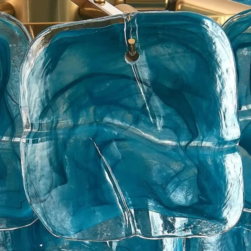 Virello Blue Glass Dining Room Chandelier — alternate product view 3