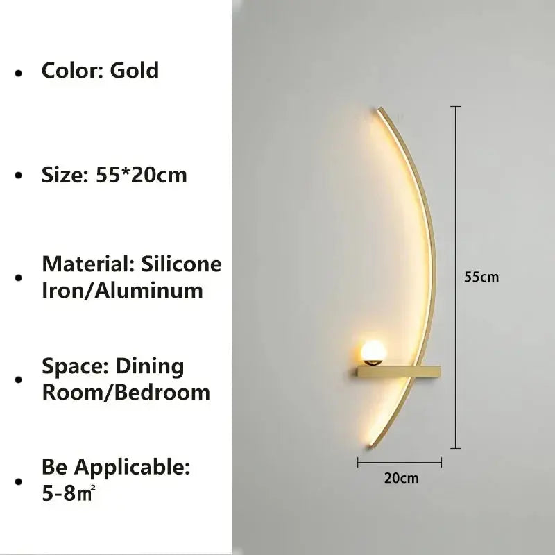Modern Striped Wall Light — alternate product view 9