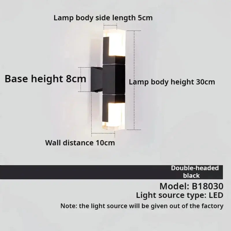 Modern Minimalist Exterior Wall Lighting — alternate product view 7