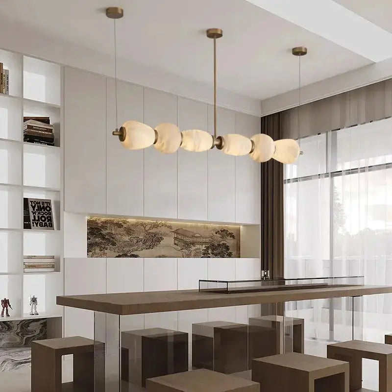 Over Dining Table Marble Pendant Lamp — product view