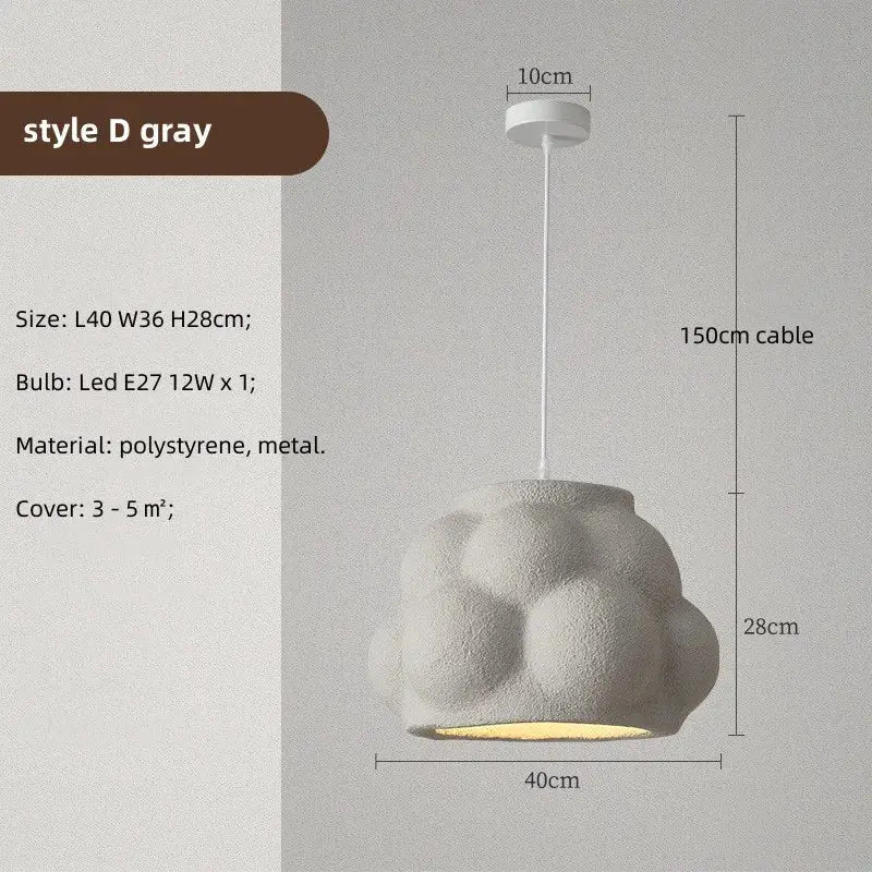 Bubble Wabi Sabi Dining Room LED Pendant Lights — alternate product view 7