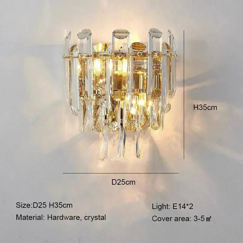 Modern Luxury Crystal Wall Sconces — alternate product view 3