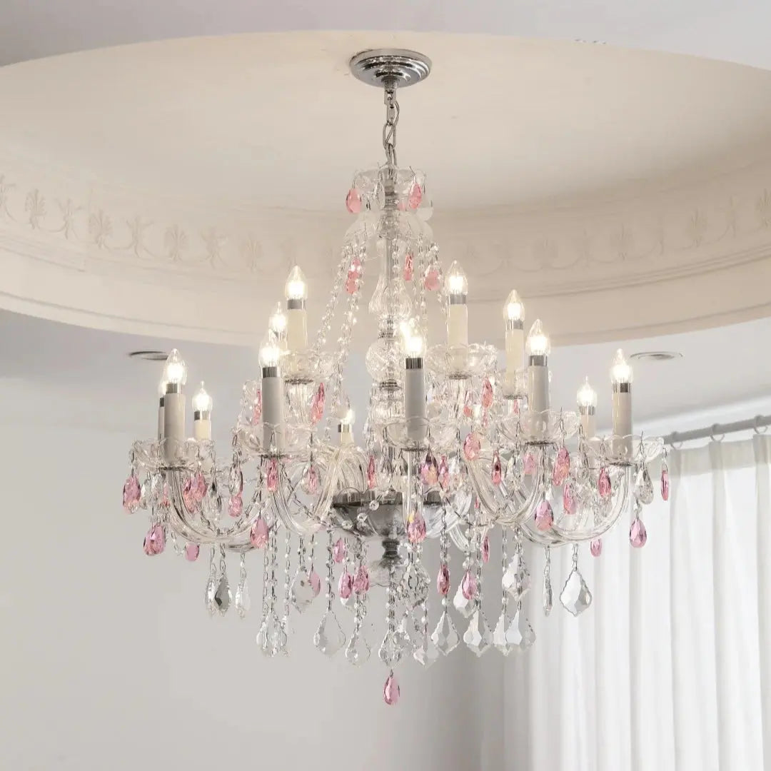 French Blue Crystal Chandelier — alternate product view 4