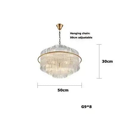 Crystal Designer Oval Round Chandelier — alternate product view 7