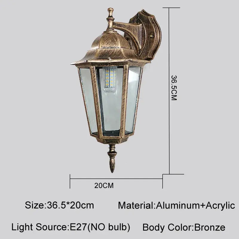 Courtyard Waterproof Wall Lamp — alternate product view 8