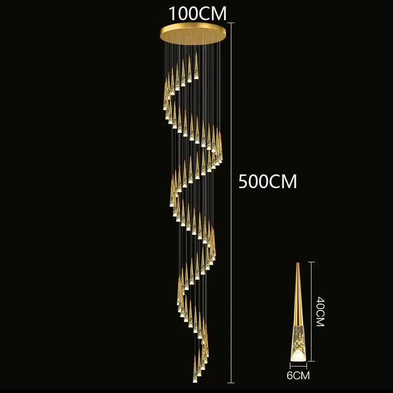 Modern Dome Decoration Stair Pendant Lamp — alternate product view 14