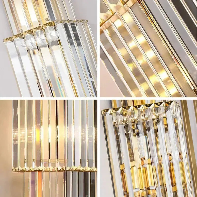 Luxury Hotel Lobby Crystal Large Wall Lamp — alternate product view 6