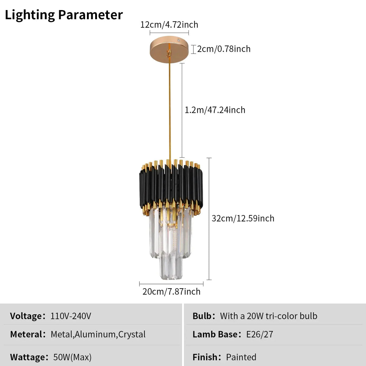 Nordic Crystal Pendant — alternate product view 15