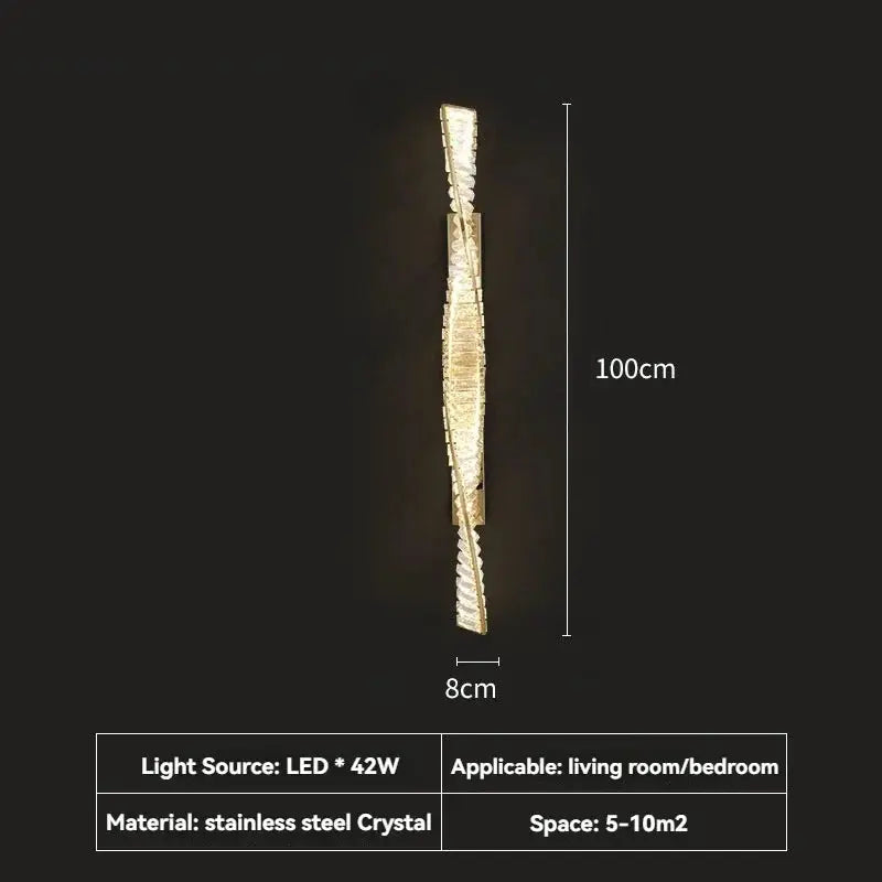 Luxury Italian Crystal Wall Sconce — alternate product view 6