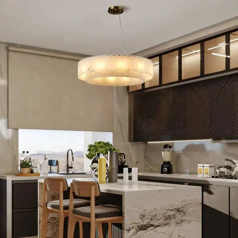 Luxury Nordic Natural Marble Chandelier — alternate product view 2