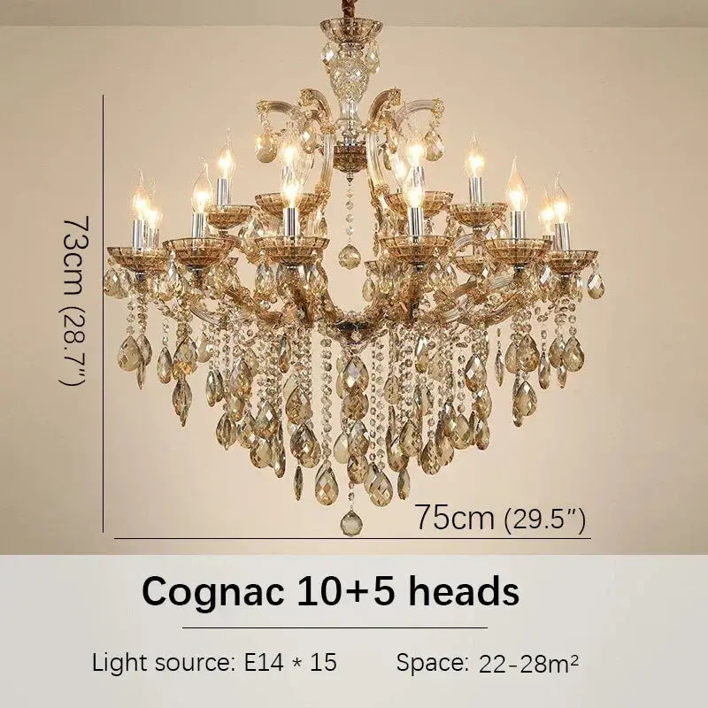 Red Luxury Crystal Chandelier — alternate product view 21
