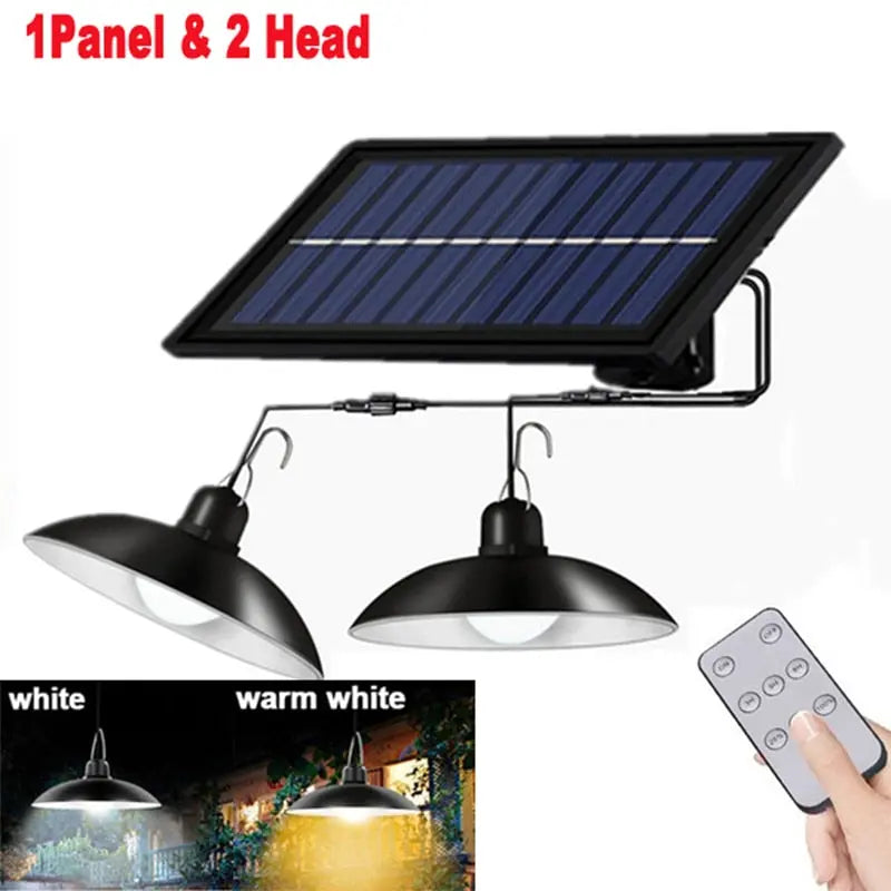 Solar Double-Head Lights Outdoor Waterproof — alternate product view 1