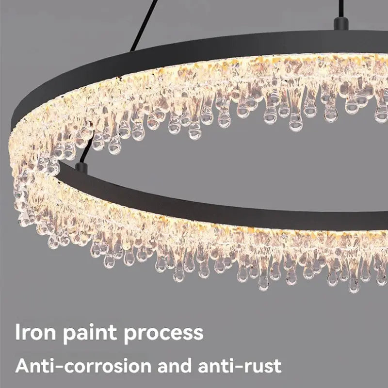 Italian Crystal Round Chandelier — alternate product view 5