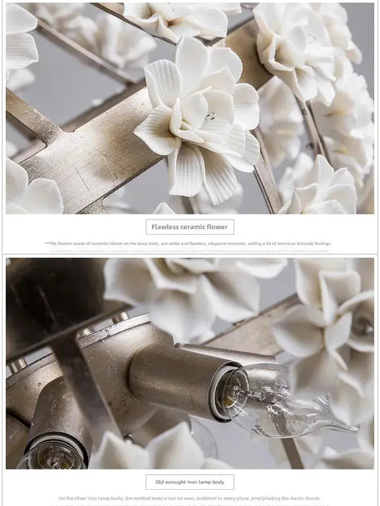 Ceramic American Vintage Chandelier — alternate product view 6