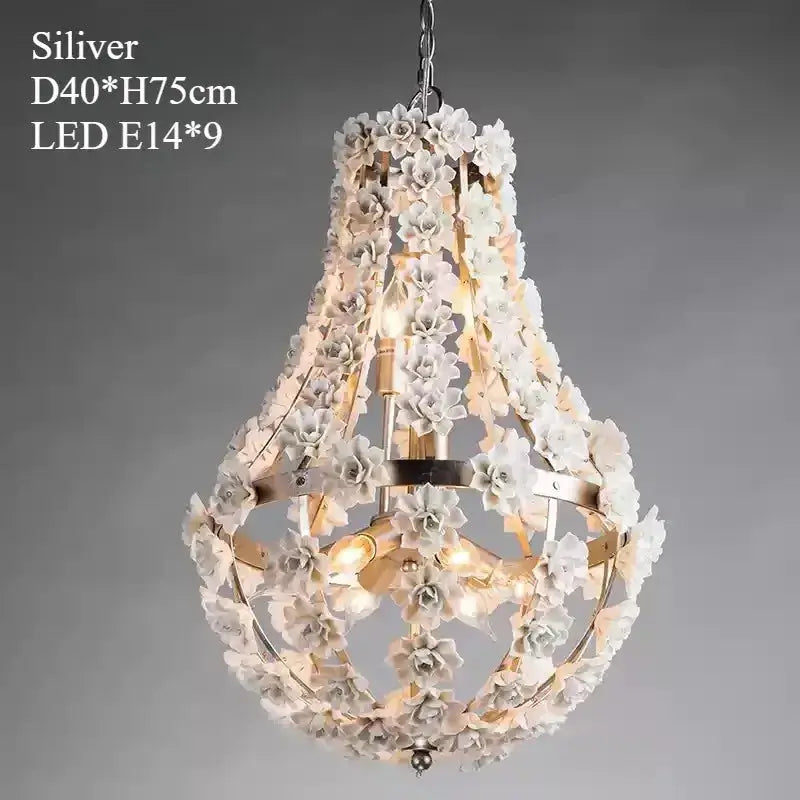 Ceramic American Vintage Chandelier — alternate product view 8