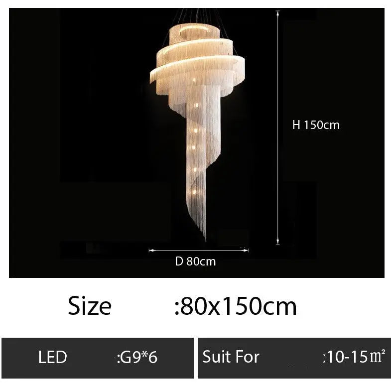 Luxury Tassel Chain Chandelier — alternate product view 11