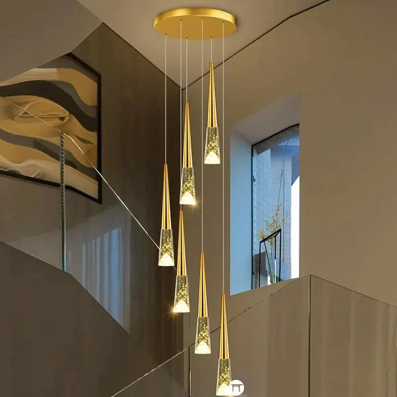 Modern Dome Decoration Stair Pendant Lamp — alternate product view 4