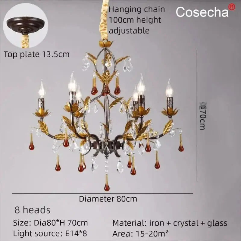 Classic Crystal Dining Room Light — alternate product view 5