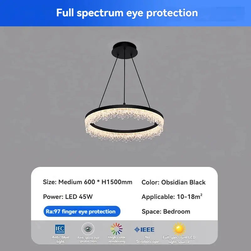 Italian Crystal Round Chandelier — alternate product view 8