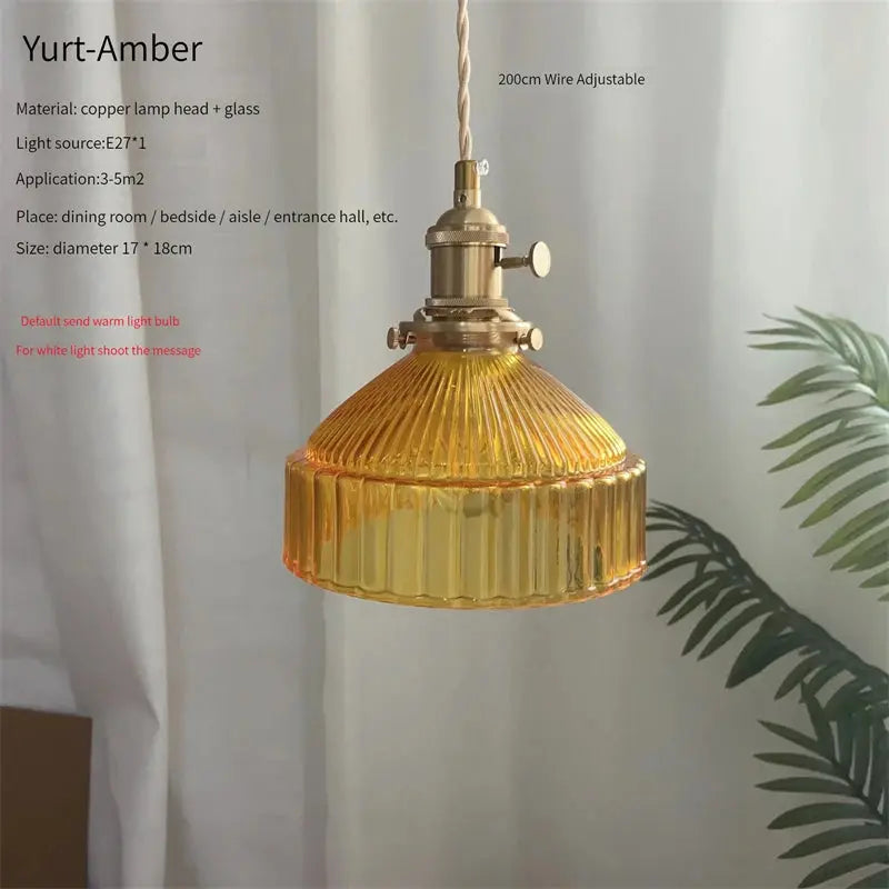 Green Glass Scandinavian Pendant Lights — alternate product view 22