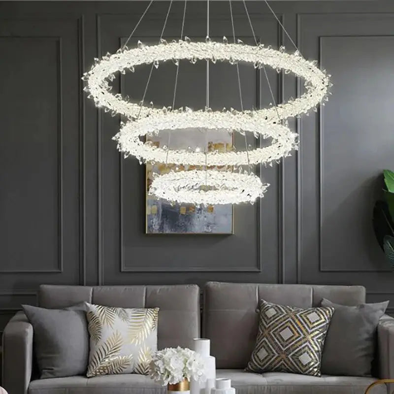 Modern Ice Cone Chandelier — alternate product view 1
