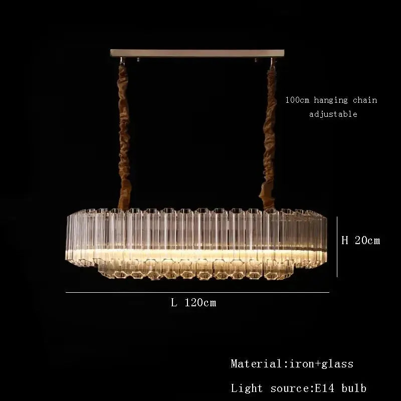 Luxury Glass Crystal Modern Chandelier — alternate product view 10