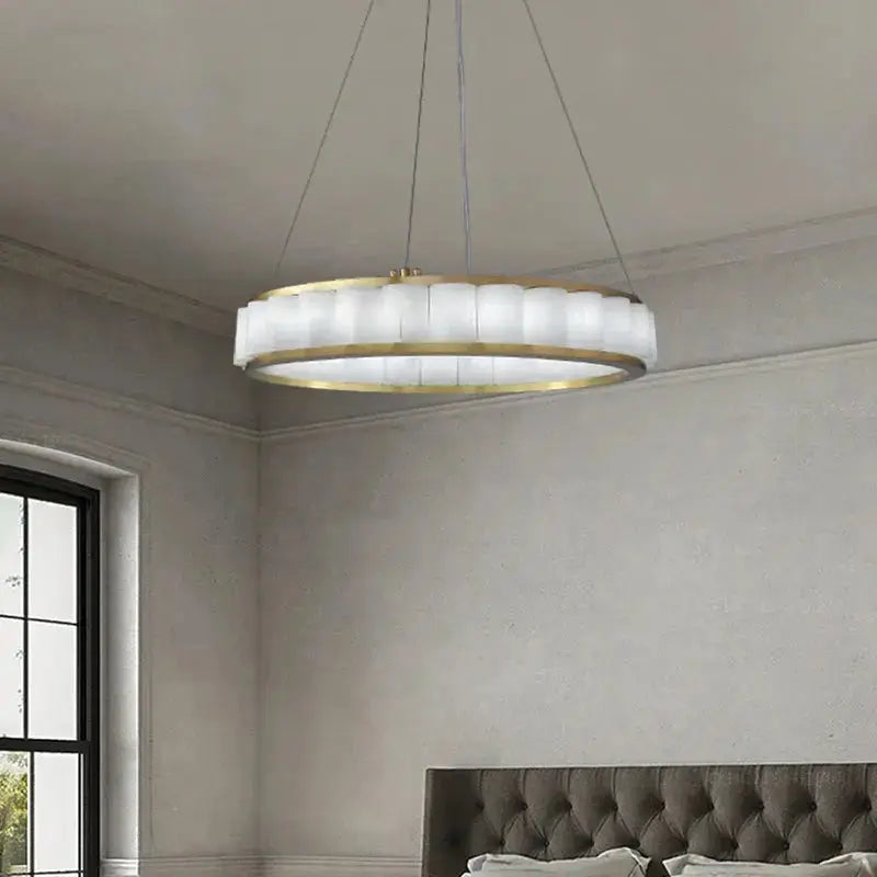 Marble Alabaster Ring Chandelier — alternate product view 5