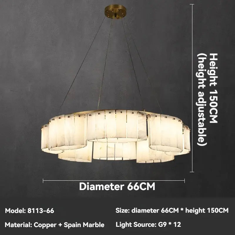 Marble Luxury Designer Chandelier — alternate product view 8
