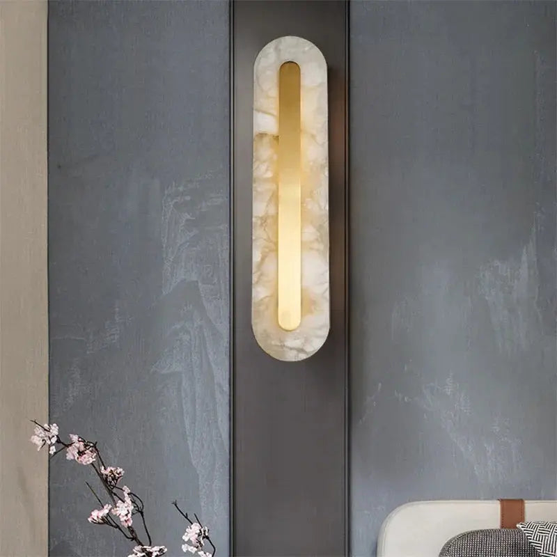 Gold Marble Wall Bedroom Lamp — product view