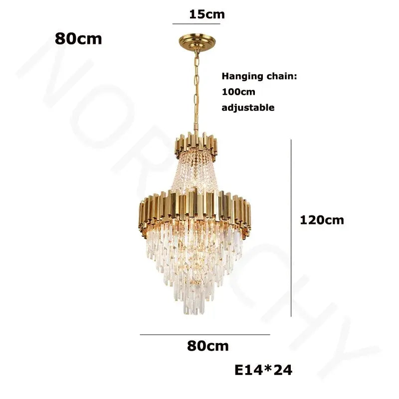 Lustre Suspension Staircase Luxury Chandelier — alternate product view 13