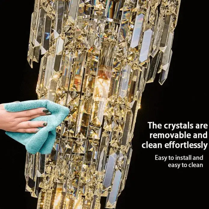 Rotating Staircase Crystal Chandelier — alternate product view 5