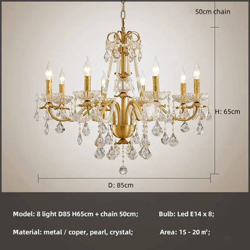 French Luxury Candle Chandelier — alternate product view 8