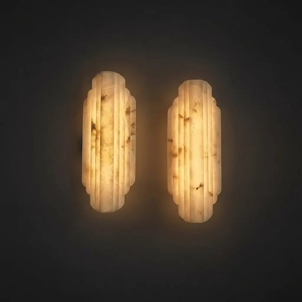Avelisse Natural Marble Bedside Wall Lamp — product view
