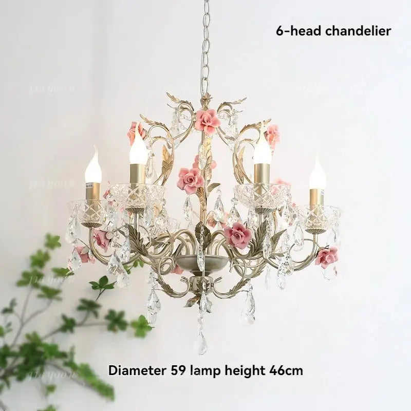 Crystal Flower French Chandelier — alternate product view 7