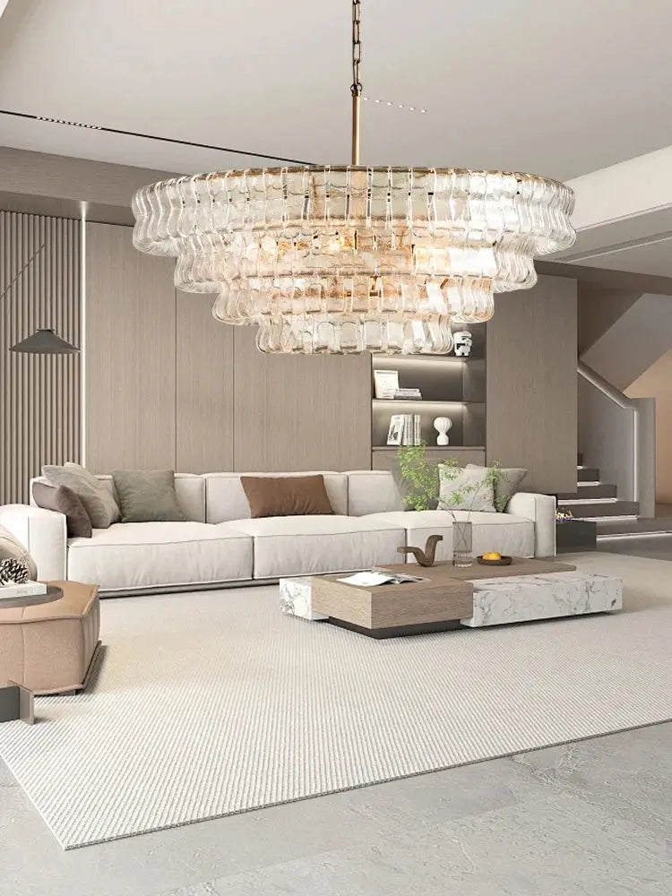 2026 Luxury Glass Dining Room Chandelier — alternate product view 1