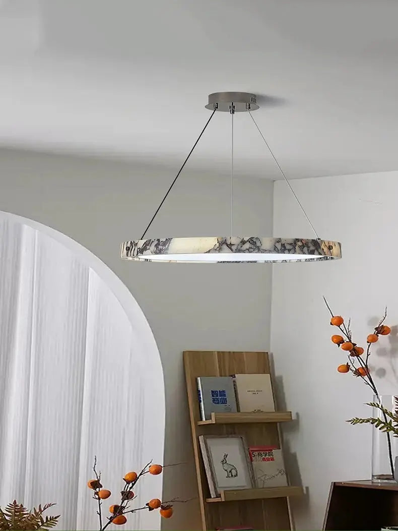 Italian Style Marble Ring Bedroom Chandelier — alternate product view 2