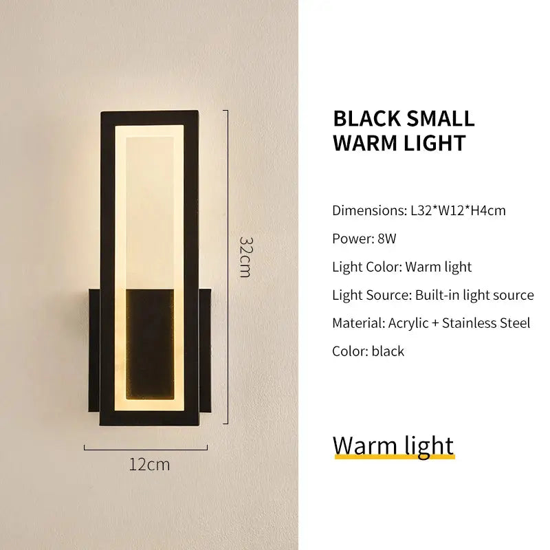 Waterproof Modern Porch Wall Light — alternate product view 6