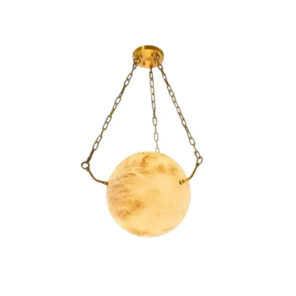 Designer Marble Ball Chandelier — alternate product view 1