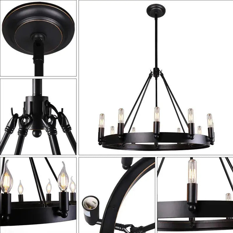Nordic Antique Candle Chandelier — alternate product view 5